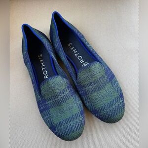 ROTHY’S Women's The Loafer Knit Forest Tartan Limited Edition Holiday Rare! 8,5